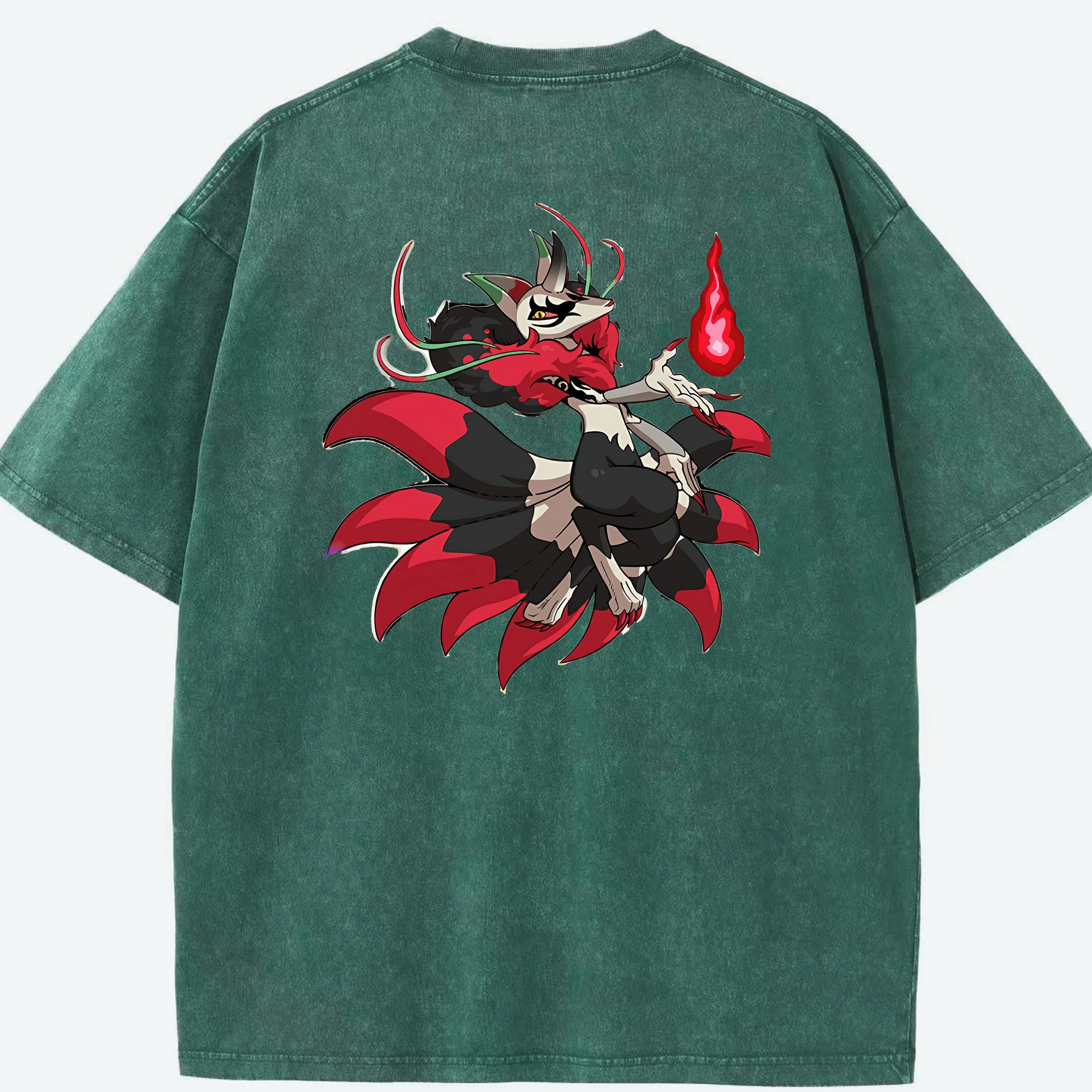 （画像用） 妖怪ウォッチ Yo-kai Watch 綿100% ヴィンテージ風 半袖Tシャツ（背面プリント）